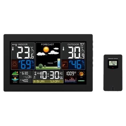 Vremenska postaja z barvnim LCD zaslonom 230V/2xAA + 2xAA