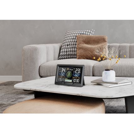 Profesionalna vremenska postaja z barvitim LCD zaslonom 5V/2xAA + 3xAA + 2xAA Wi-Fi Tuya