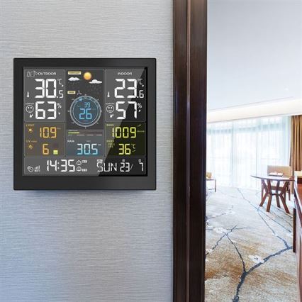 Profesionalna meteorološka postaja z LCD zaslonom 5V/2xAA + 3xAAA Wi-Fi