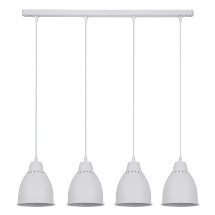 Lestenec 4xE27/60W/230V bela 14cm