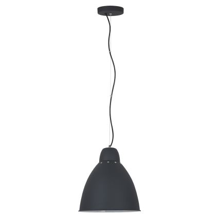 LED Lestenec 1xE27/8W/230V črn 29,5cm