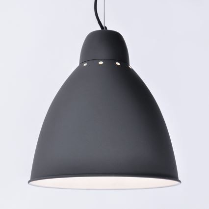 LED Lestenec 1xE27/8W/230V črn 29,5cm
