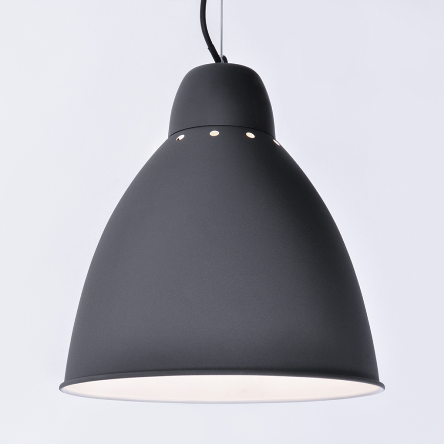 LED Lestenec 1xE27/8W/230V črn 29,5cm