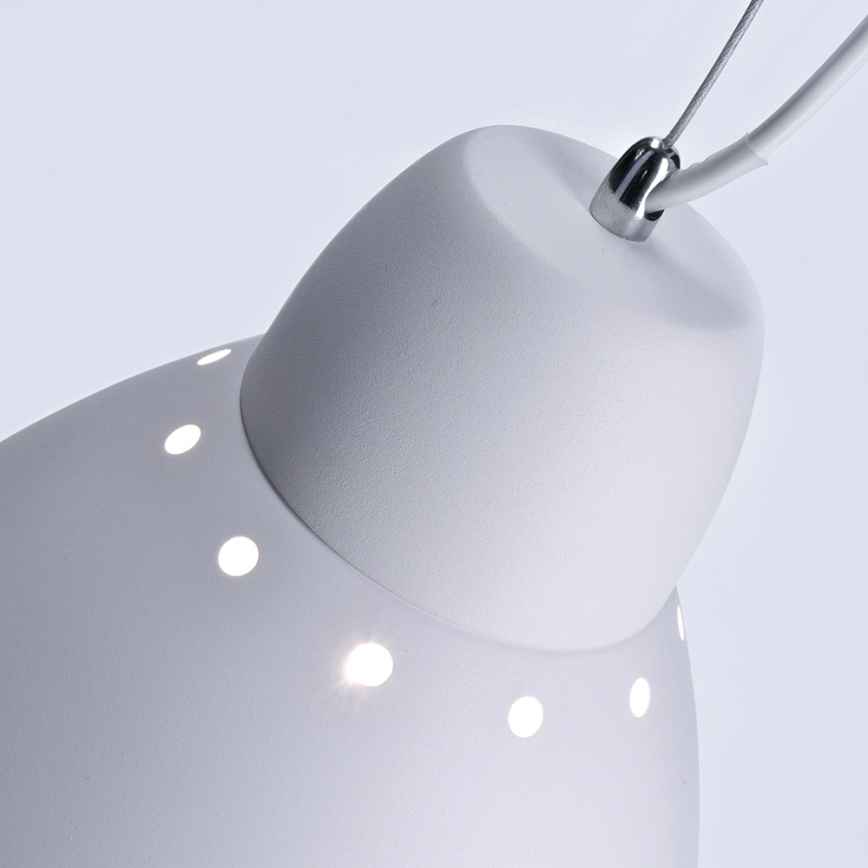 LED Lestenec 1xE27/8W/230V bel 29,5cm