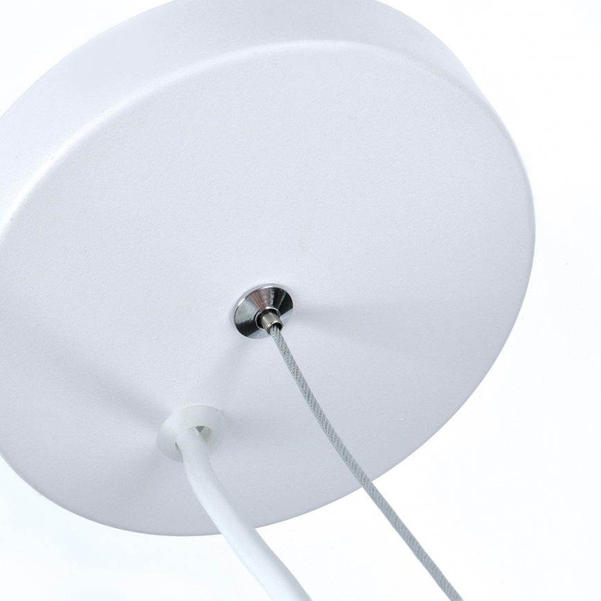 LED Lestenec 1xE27/8W/230V bel 29,5cm