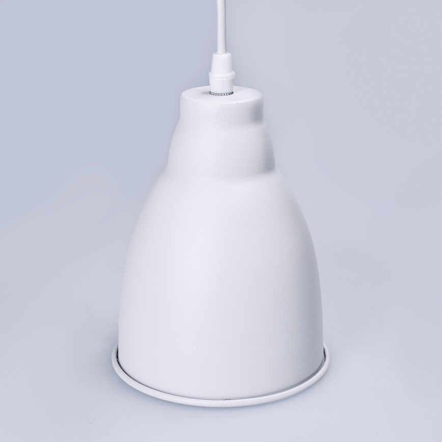 LED Lestenec 1xE27/8W/230V bel 13,5cm