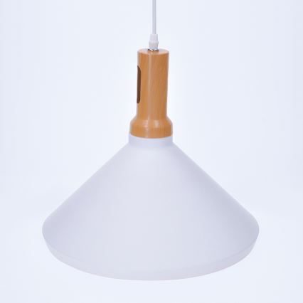 LED Lestenec 1xE27/8W/230V bel 35cm
