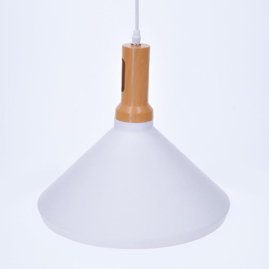 LED Lestenec 1xE27/8W/230V bel 35cm