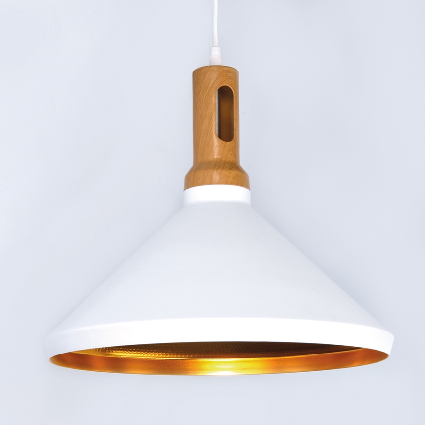 LED Lestenec 1xE27/8W/230V bel 35cm