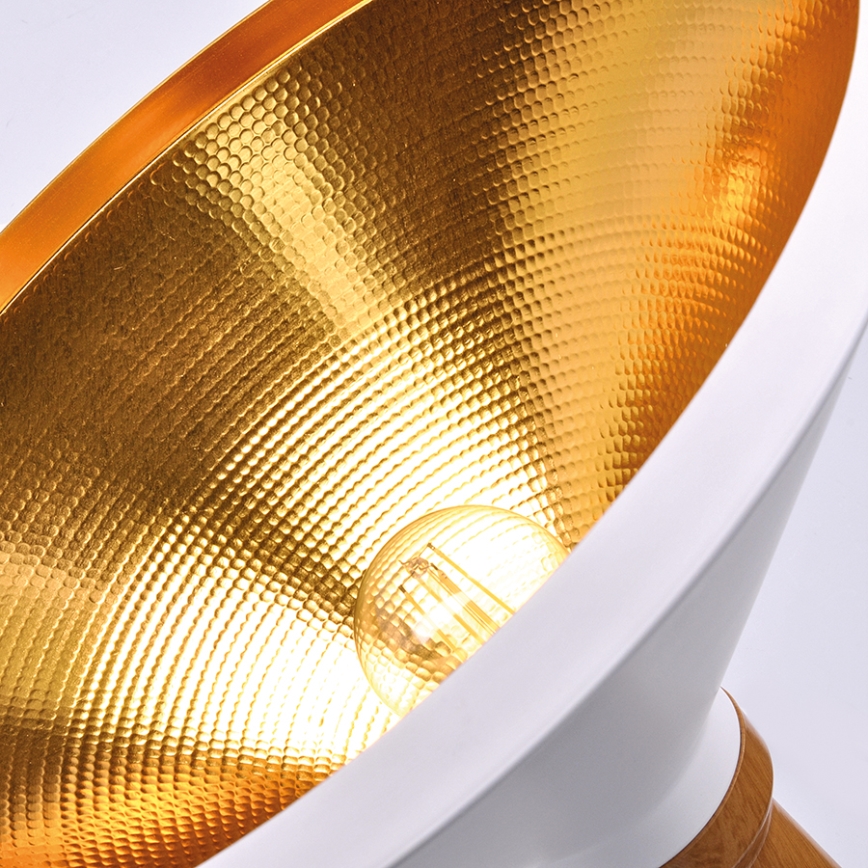 LED Lestenec 1xE27/8W/230V bel 35cm