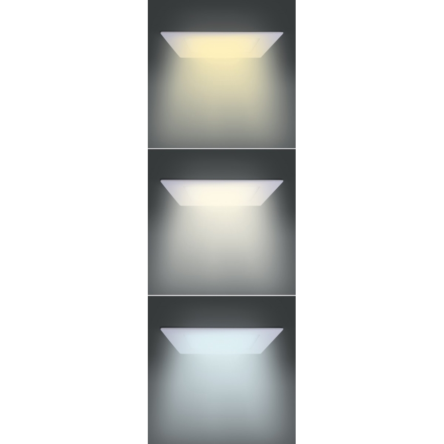 LED panel LED/12W/230V 3000/4000/6000K 17x17 cm bela