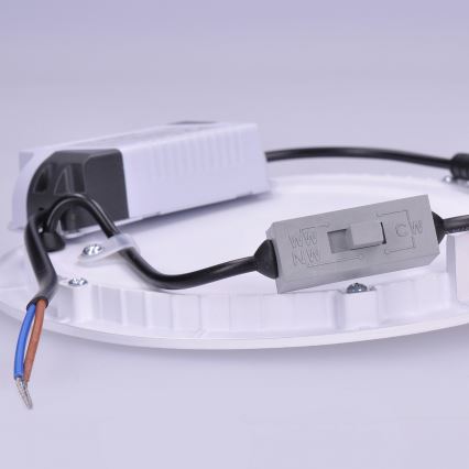 LED panel LED/12W/230V 3000/4000/6000K 17x17 cm bela