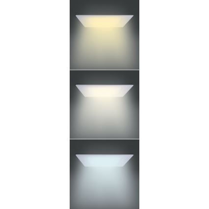 LED vgradna svetilka za spuščene stropove LED/18W/230V 3000/4000/6000K 22,5x22,5 cm bela