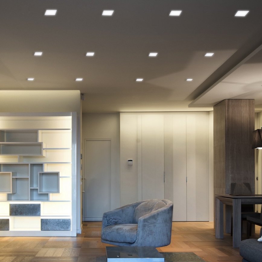 LED vgradna stropna svetilka LED/6W/230V 3000/4000/6000K 12x12 cm bela