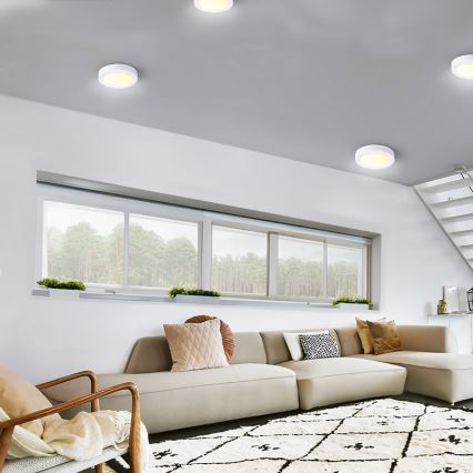 LED stropna svetilka LED/12W/230V 3000/4000/6000K premer 17 cm bela