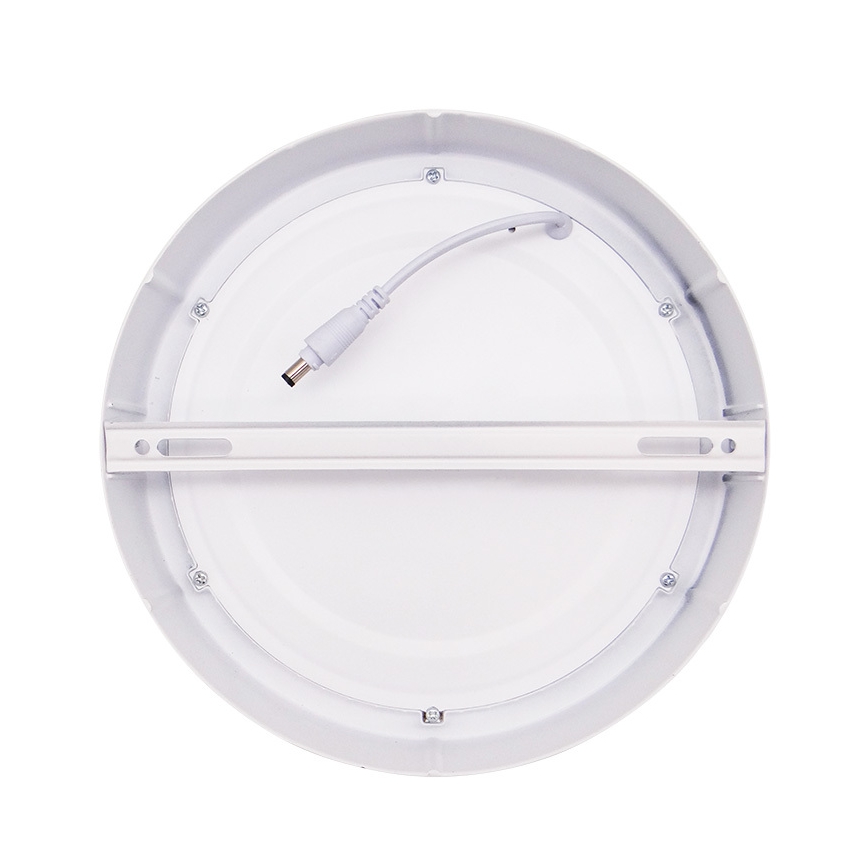 LED stropna svetilka 18W/230V 3000/4000/6000K, premer 22,5 cm, bela