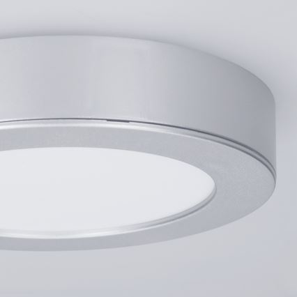 LED površinski/vgradni panel 2 v 1 LED/12W/230V 3000/4000/6000K, premer 17 cm, IP54, srebrn