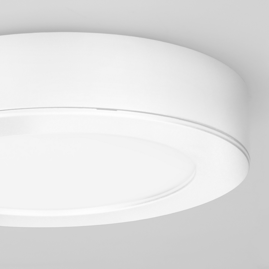 LED površinski/vgradni panel 2 v 1 LED/12W/230V 3000/4000/6000K Ø17cm IP54 bela