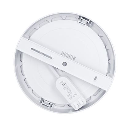 LED panel 2 v 1 za površinsko ali vgradno montažo 18W/230V 3000/4000/6000K premer 22,5 cm IP54 srebrna