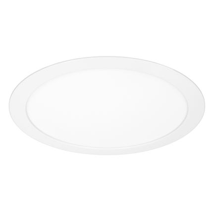 LED nadometni/vgradni panel 2 v 1, 18 W/230 V, 3000/4000/6000 K, premer 22,5 cm, IP54, bela