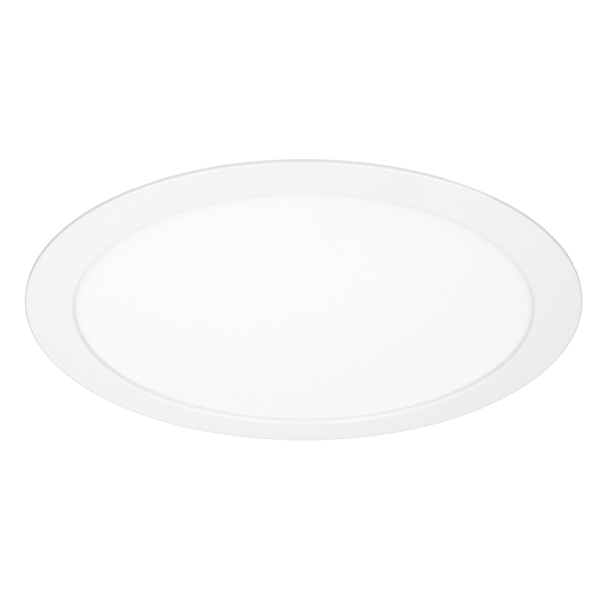 LED nadometni/vgradni panel 2 v 1, 18 W/230 V, 3000/4000/6000 K, premer 22,5 cm, IP54, bela