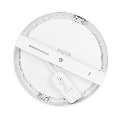 LED nadometni/vgradni panel 2 v 1, 18 W/230 V, 3000/4000/6000 K, premer 22,5 cm, IP54, bela