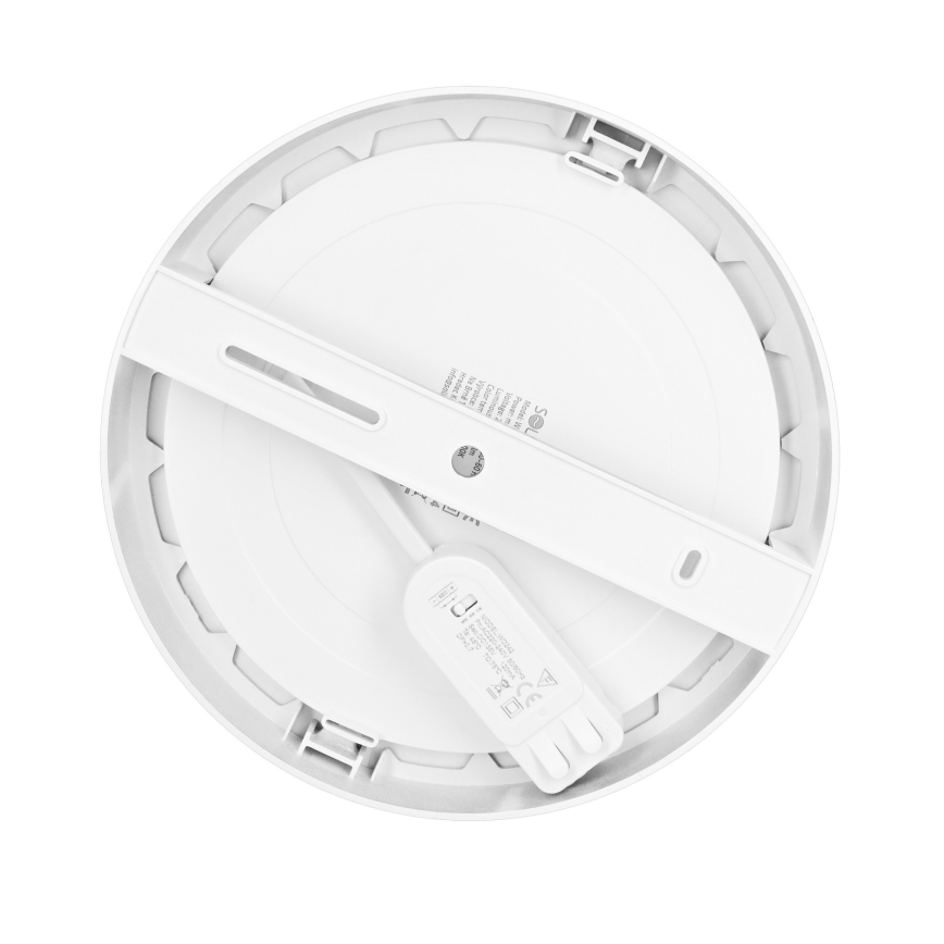 LED nadometni/vgradni panel 2 v 1, 18 W/230 V, 3000/4000/6000 K, premer 22,5 cm, IP54, bela