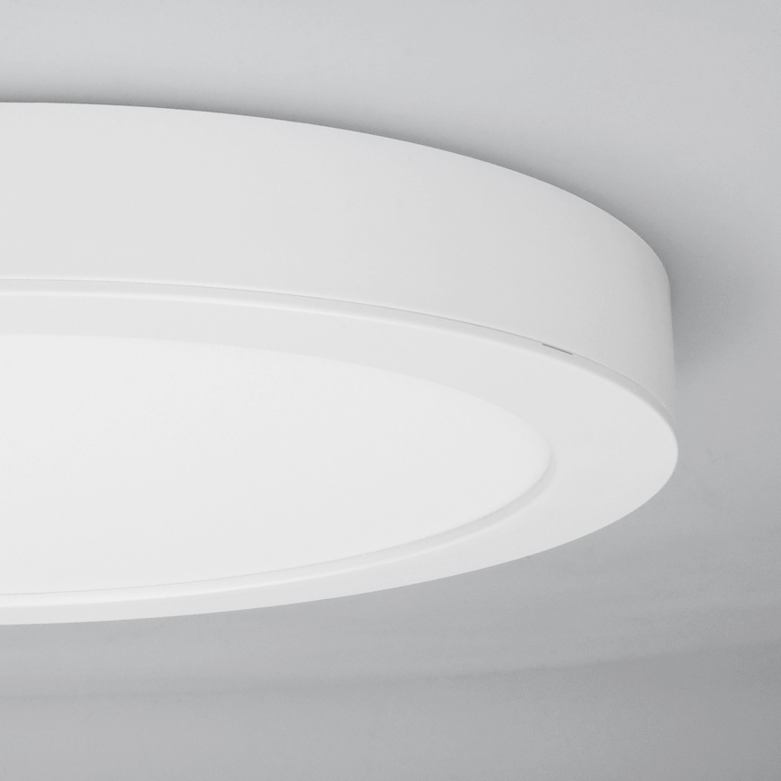 LED nadometni/vgradni panel 2 v 1, 18 W/230 V, 3000/4000/6000 K, premer 22,5 cm, IP54, bela