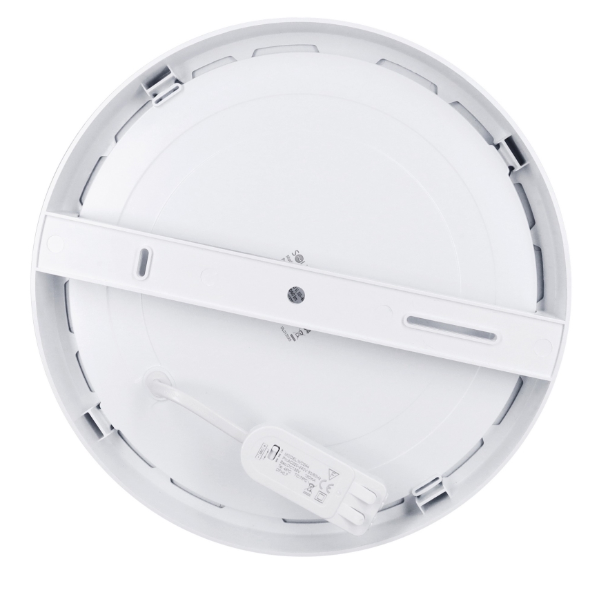 LED površinski/vgradni panel 2 v 1, 24 W/230 V, 3000/4000/6000 K, premer 30 cm, IP54, srebrna