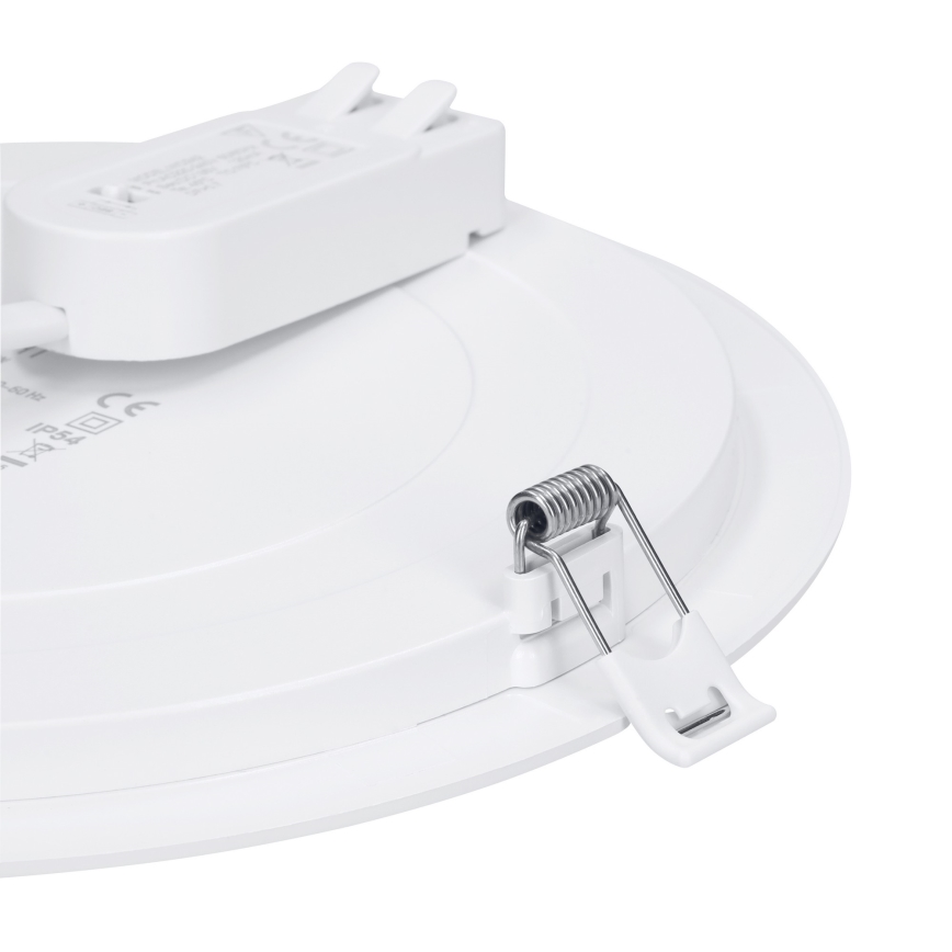LED površinski/vgradni panel 2 v 1, 24 W/230 V, 3000/4000/6000 K, premer 30 cm, IP54, srebrna