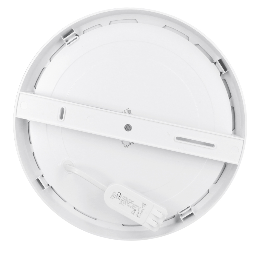 LED površinski/vgradni panel 2v1 24W/230V 3000/4000/6000K premer 30 cm IP54 bela