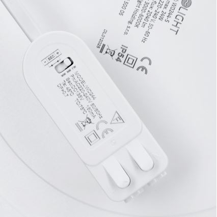 LED površinski/vgradni panel 2v1 24W/230V 3000/4000/6000K premer 30 cm IP54 bela