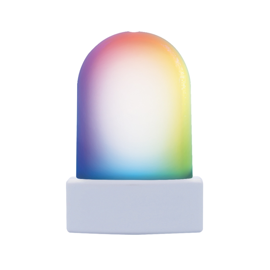 LED RGB Orientacijska svetilka v vtičnico s senzorjem mraka LED/0,5W/230V