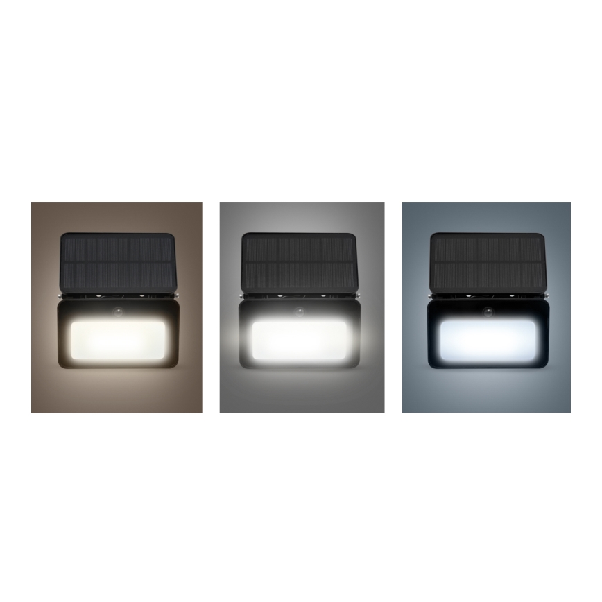 LED Zatemnitveni solarni reflektor s senzorjem gibanja in mraka LED/6W/3,7V 2200 mAh 3000/4000/6500K IP65
