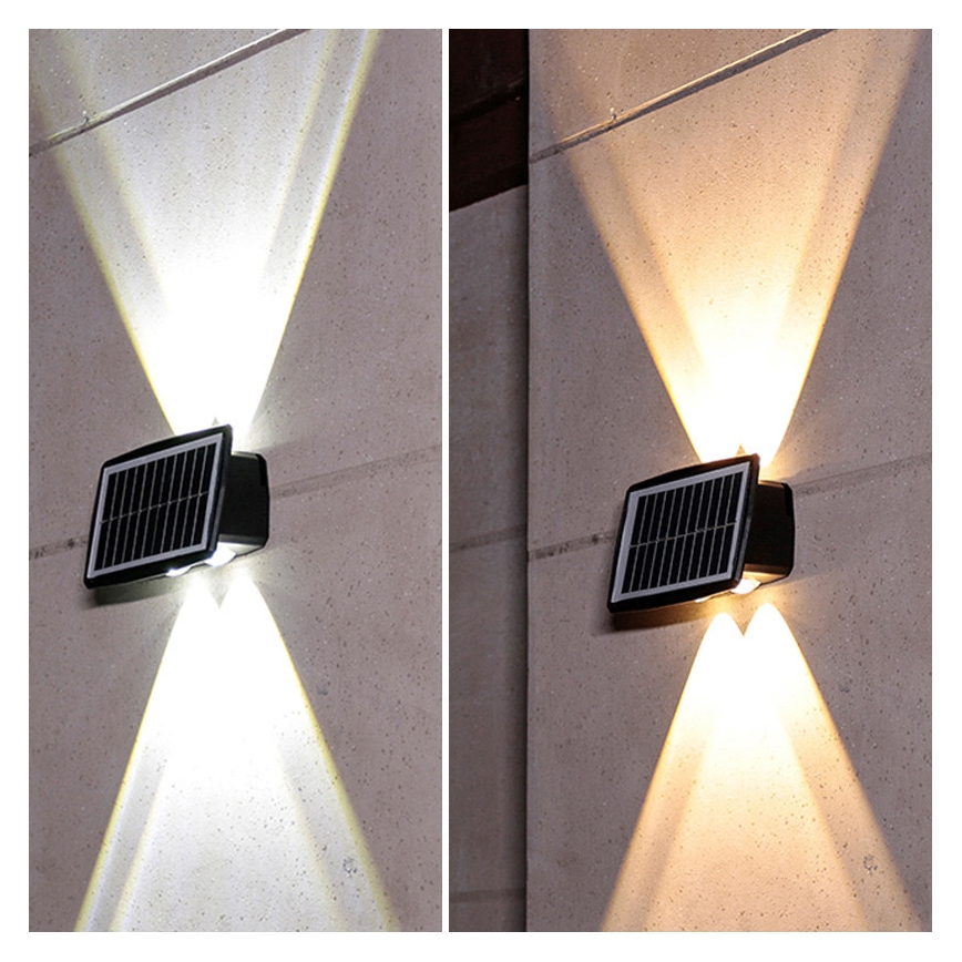 LED solarno stensko svetilo LED/3,7V IP44 1200 mAh