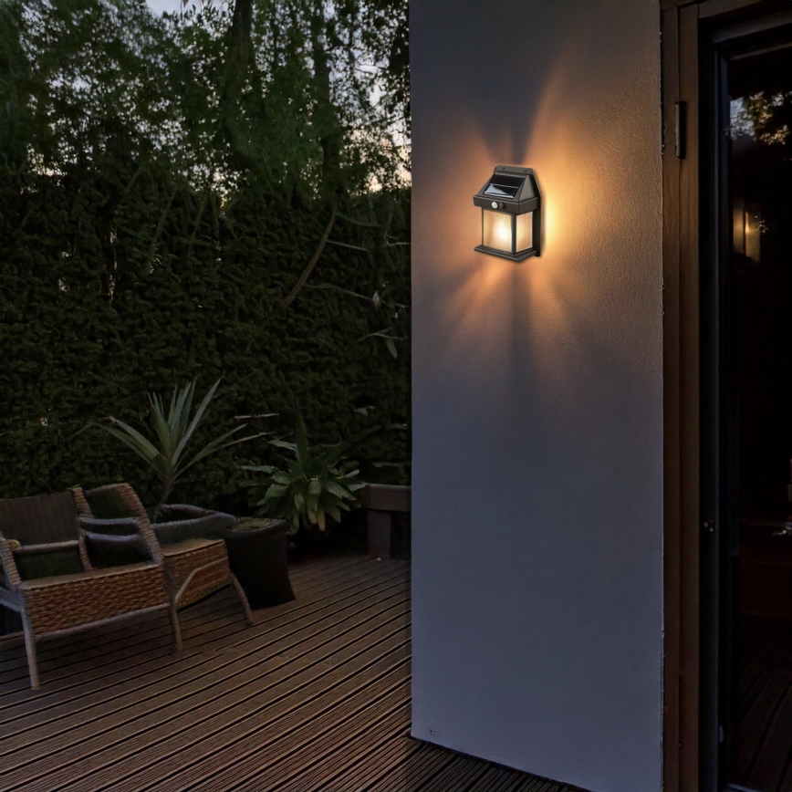 Zatemnljiva LED sončna lanterna s senzorjem LED/3,7V IP44 1200 mAh