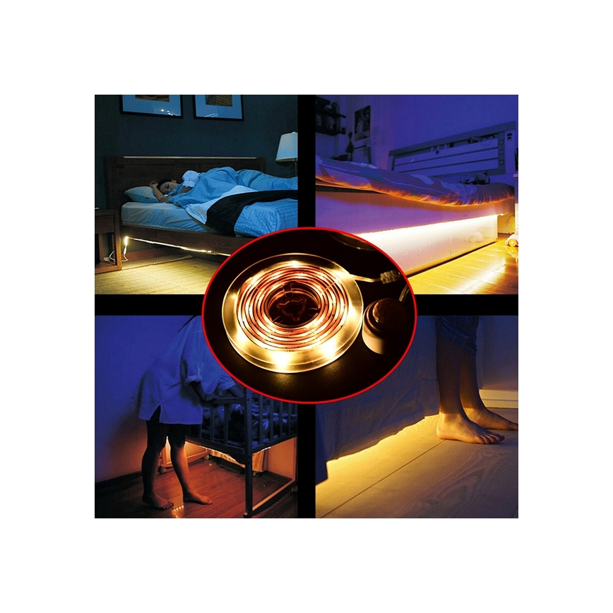LED trak s senzorjem 4xAAA 3000K 1m