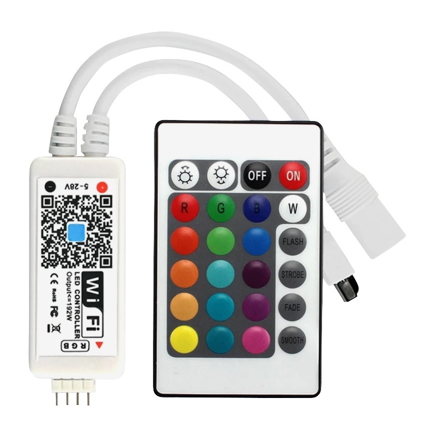 LED RGB Zatemnitveni trak LED/20W/230V 5m IP65 Tuya + Daljinski upravljalnik