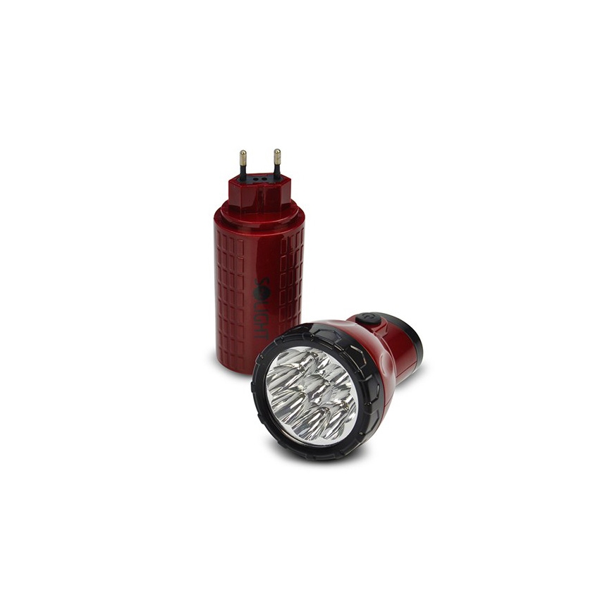 LED Polnilna baterijska svetilka 9xLED/4V 800mAh plug-in