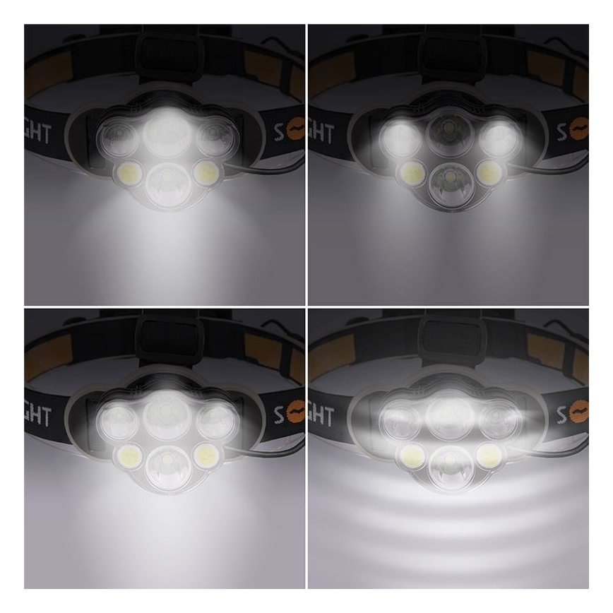 LED Polnilna naglavna svetilka LED/USB IP44