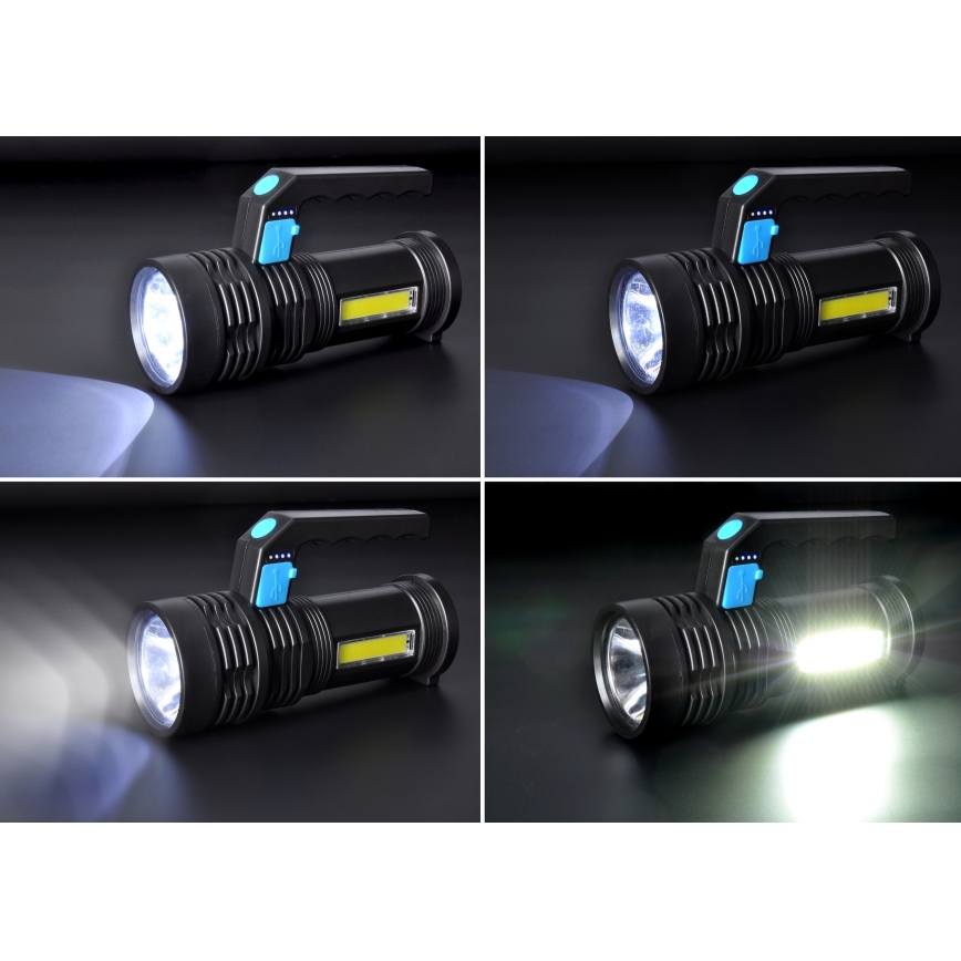 LED Polnilna baterijska svetilka LED/6W/800 mAh 3,7V IP44