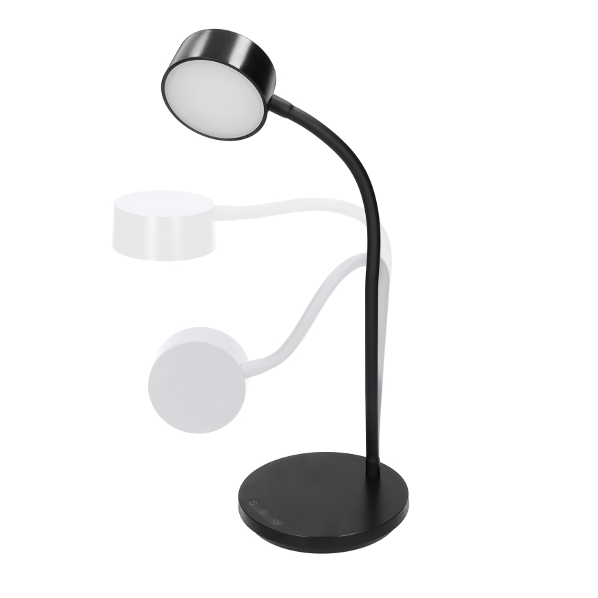 LED Zatemnitvena namizna svetilka na dotik LED/4,5W/5V 3000/4000/6500K črna