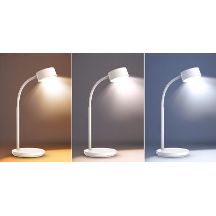 LED Zatemnitvena namizna svetilka na dotik LED/4,5W/5V 3000/4000/6500K bela