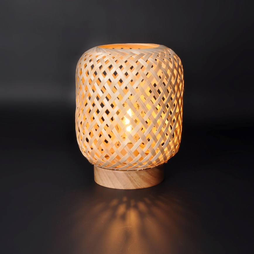 LED Dekorativna namizna svetilka BOHO LED/2xAAA ratan