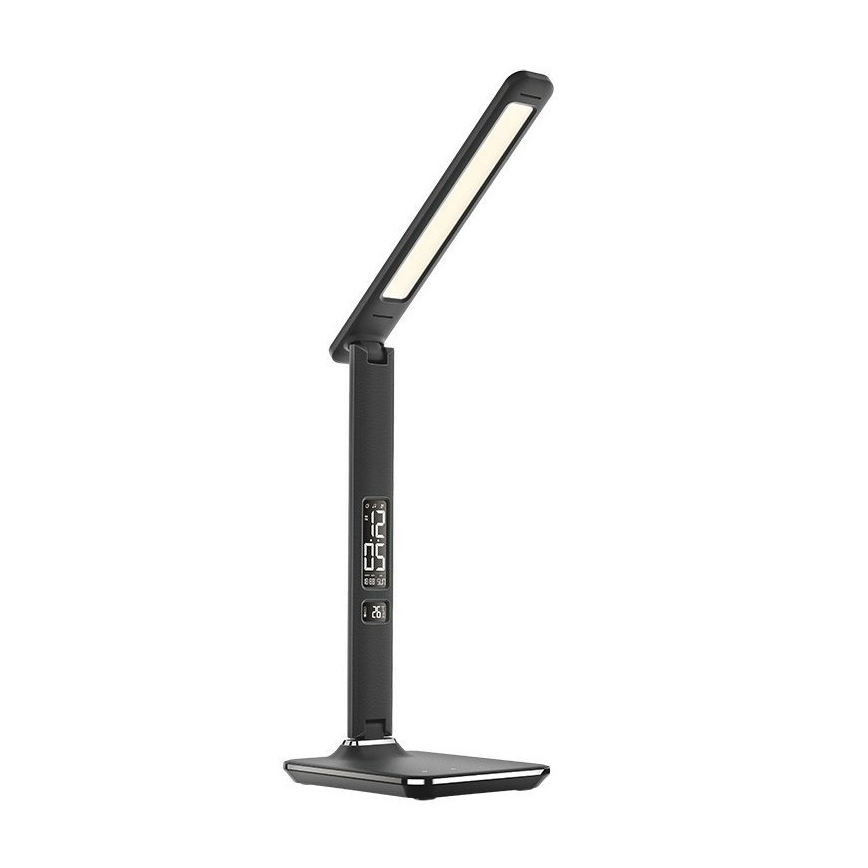 LED Zatemnitvena namizna svetilka z zaslonom LED/9W/230V črna