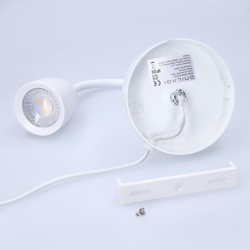 LED Zatemnitvena mala stenska svetilka LED/4W/230V