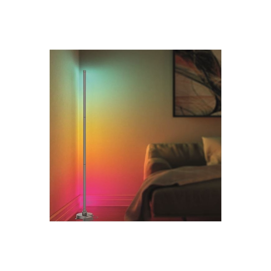 LED RGB Zatemnitvena talna svetilka RAINBOW LED/18W/230V Wi-Fi Tuya + Daljinski upravljalnik