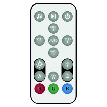 LED RGB zatemnjiva stoječa svetilka RAINBOW LED/18W/230V Wi-Fi Tuya + daljinski upravljalnik