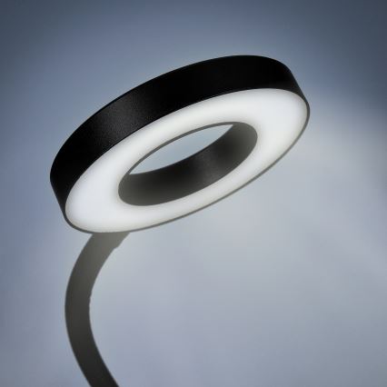 LED Zatemnitvena namizna svetilka s sponko LED/8W/230V 3000/4000/5000K črna