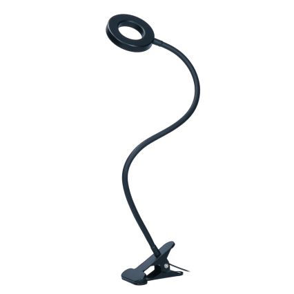 LED zatemnjiva namizna svetilka s sponko LED/8W/230V 3000/4000/5000K črna